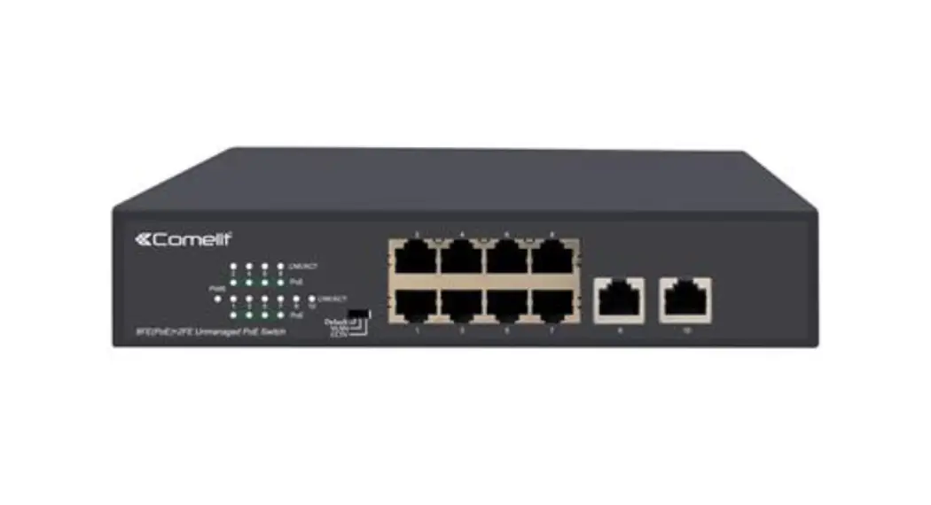 Comelit Ipswp08n100a Switch 8 Poe Ports + 2 Uplink 10-100 Instruction Manual