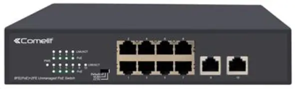 COMELIT IPSWP08N100A Switch 8 Poe Ports + 2 UPLINK 10-100