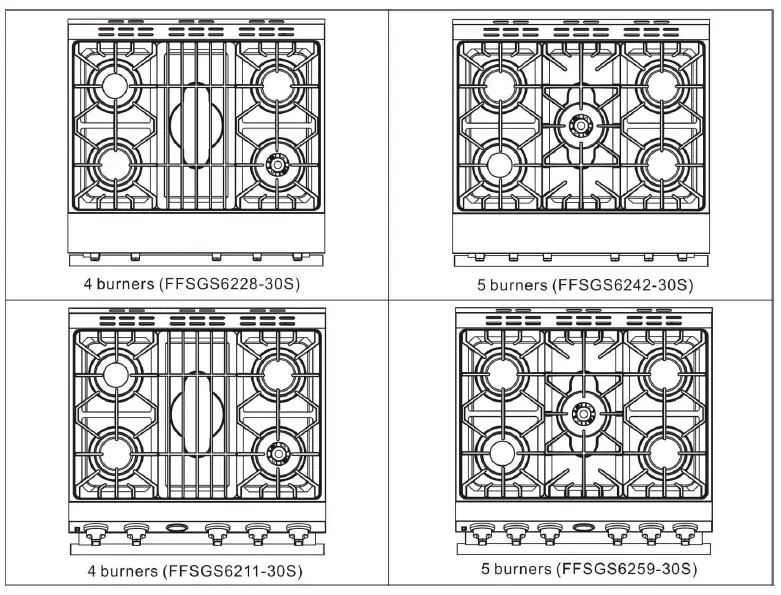 FORNO-FFSGS6228-Freestanding-GasRange-05