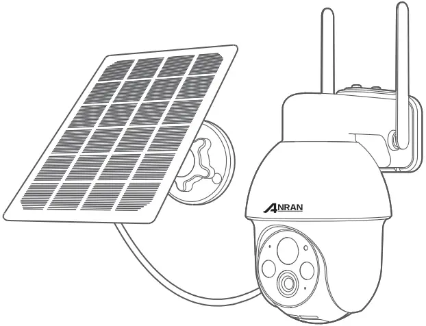ANRAN Q3 Solar Powered Wireless Security Camera A01