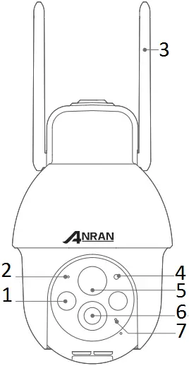 ANRAN Q3 Solar Powered Wireless Security Camera C01
