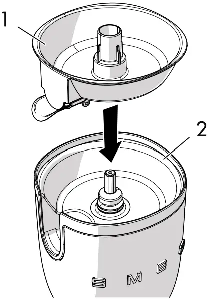 Smeg CJF01PGUS 50 s Retro Style White Slow Juicer - Figure 2