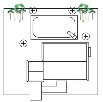 OSD AUDIO Forza 850T LUM 8 Inch Omni Directional Speaker with Integrated Landscape Lighting - location