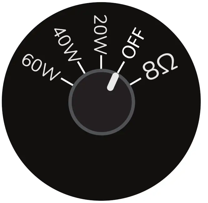 OSD AUDIO Forza 850T LUM 8 Inch Omni Directional Speaker with Integrated Landscape Lighting - switch