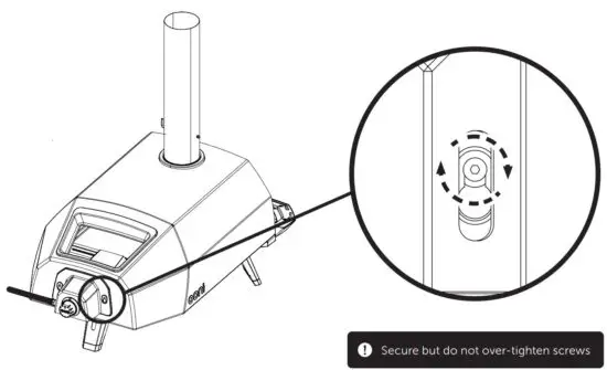 FIG 11 Remove the hatch and insert the gas burner