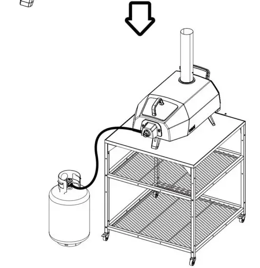 FIG 16 Verify that the gas burner has on