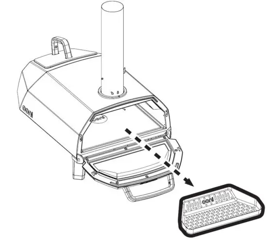 FIG 7 Remove the fuel tray and grate