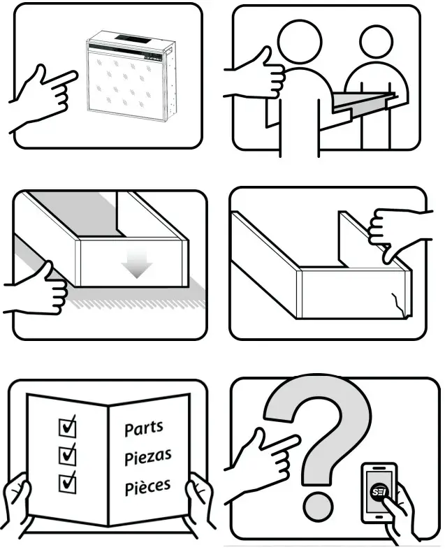 Southern ENTERPRISES HD053752 Berramy 54.25 in. Smart Electric Fireplace in Gray - 15