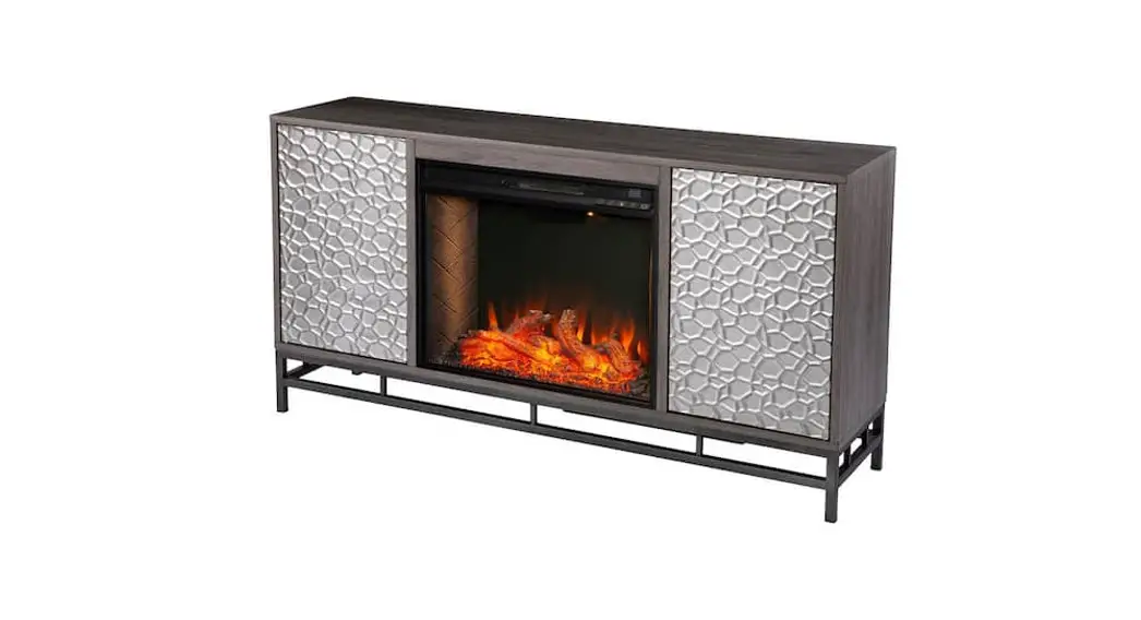 Southern Enterprises Hd053752 Berramy 54.25 In. Smart Electric Fireplace In Gray Installation Guide Southern Enterprises Hd053752 Berramy 54.25 In. Smart Electric Fireplace In Gray Installation Guide