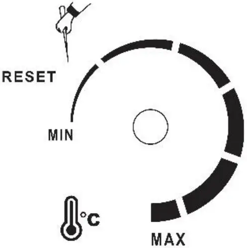 Resetting the high-voltage heater