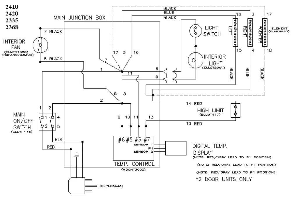 randell 2300, 2400 Series Heated Reach Ins - Figure 3