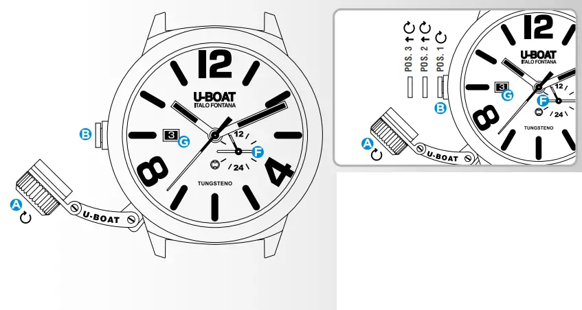 U BOAT Classic 42mm Tungsteno Beige - fig 1