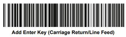 ZEBRA DS8178 Series Cordless Handheld Scanner Kit User Guide - Add an Enter Key