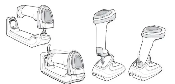 ZEBRA DS8178 Series Cordless Handheld Scanner Kit User Guide - Cradle Insertion