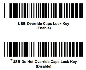ZEBRA DS8178 Series Cordless Handheld Scanner Kit User Guide - USB Caps Lock Override