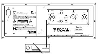 Focal Sub Air Black Flat Bass Subwoofer Amplifier 10