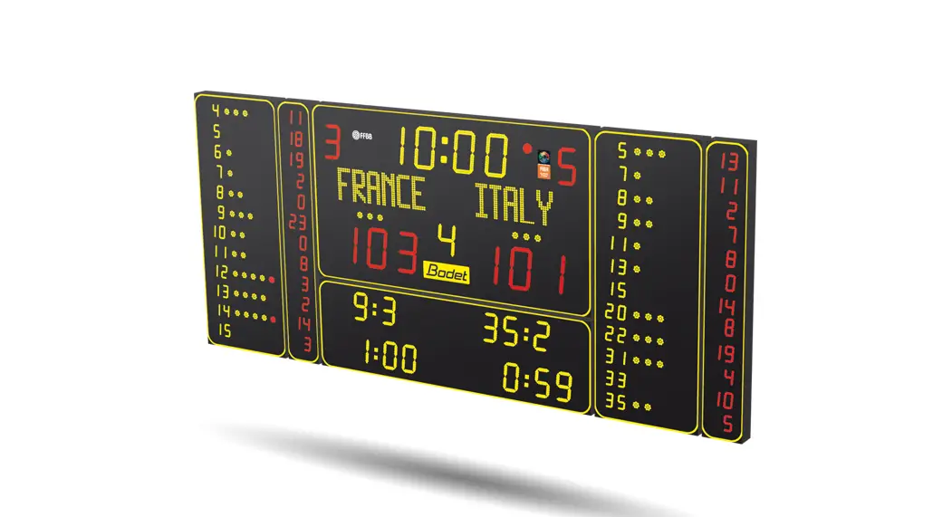 Bodet Bt6730 Alpha Large Led Sports Scoreboard For Indoor User Manual