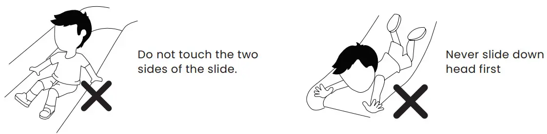 LIFESPAN KIDS Bouncefort Plus 2 Inflatable - Never slide down headfirst .