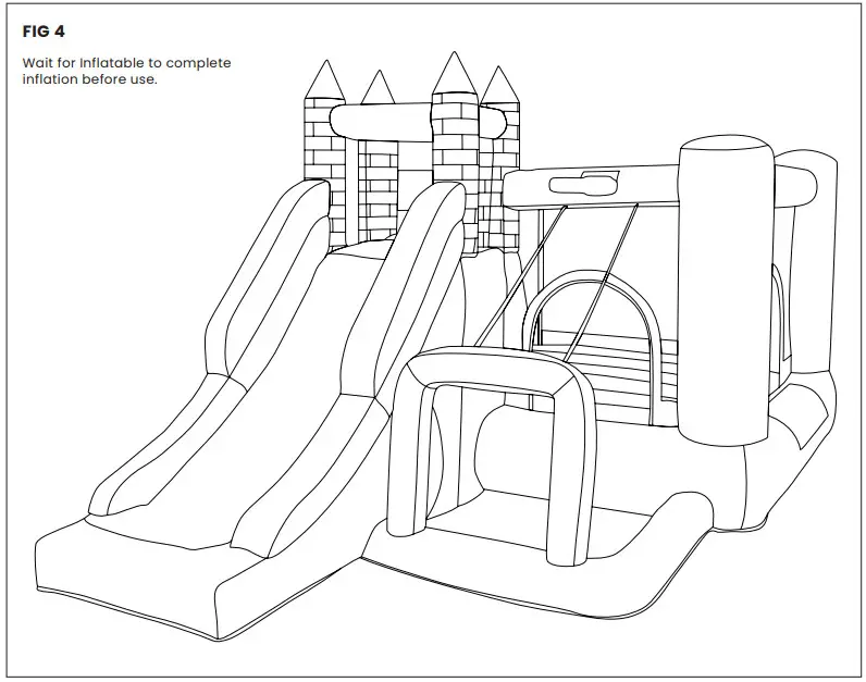 LIFESPAN KIDS Bouncefort Plus 2 Inflatable - Wait for Inflatable to complete .