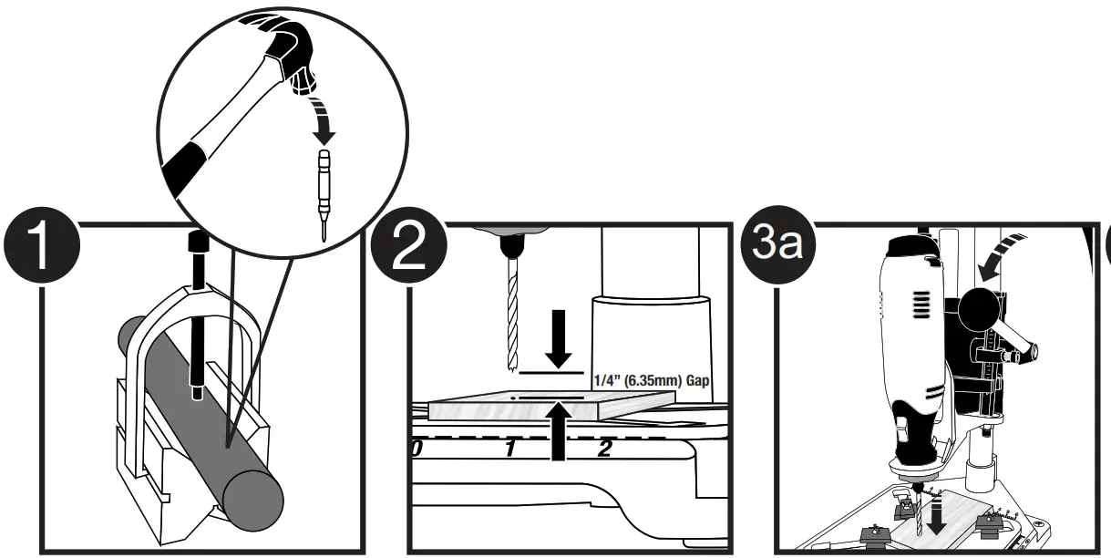MILESCRAFT 1097 Tool Stand Drill Press for Rotary Tools - FIg11