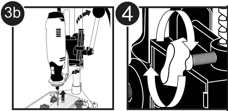 MILESCRAFT 1097 Tool Stand Drill Press for Rotary Tools - FIg12