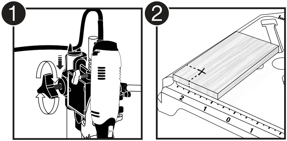 MILESCRAFT 1097 Tool Stand Drill Press for Rotary Tools - FIg9