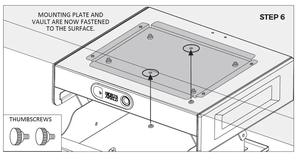 SPORTS AFIELD SA-HD5-BIO Drop Action Biometric Security Vault 11