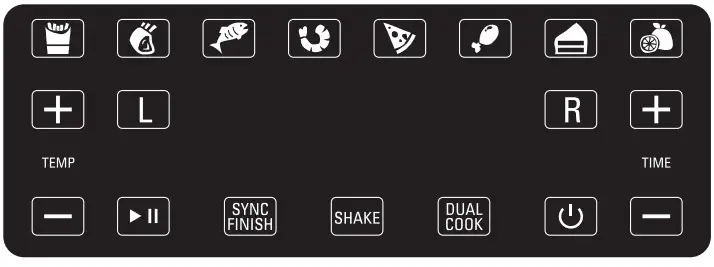 CROWNFUL AFT08003J-UL 8 Quart 2-Basket Air Fryer - Figure 1