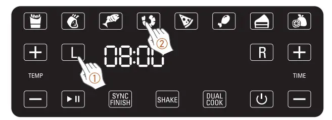 CROWNFUL AFT08003J-UL 8 Quart 2-Basket Air Fryer - Figure 13