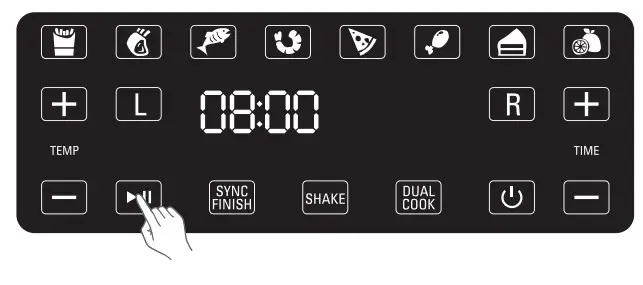 CROWNFUL AFT08003J-UL 8 Quart 2-Basket Air Fryer - Figure 14