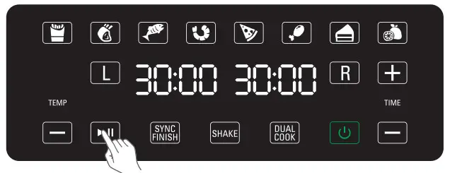 CROWNFUL AFT08003J-UL 8 Quart 2-Basket Air Fryer - Figure 5