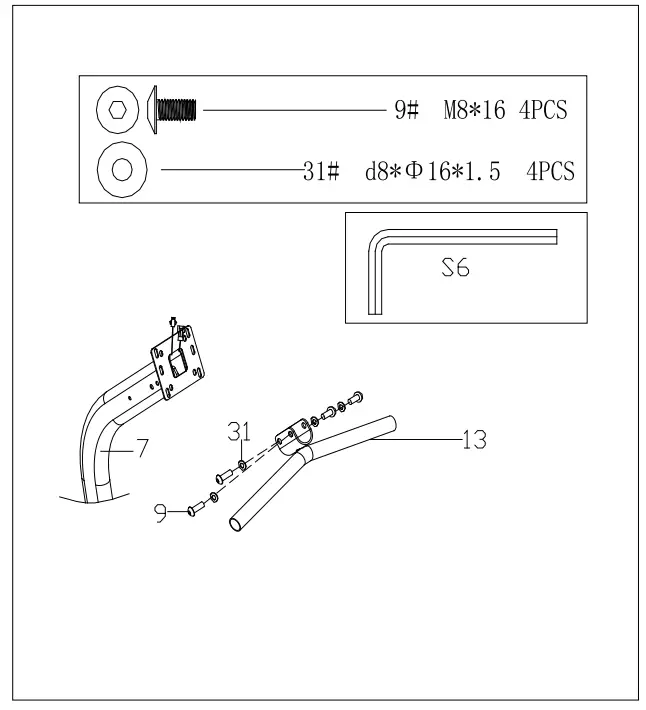 snode R16 Magnetic Recumbent Exercise Bike - fig 10