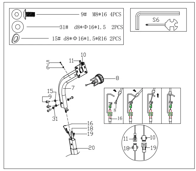 snode R16 Magnetic Recumbent Exercise Bike - fig 9