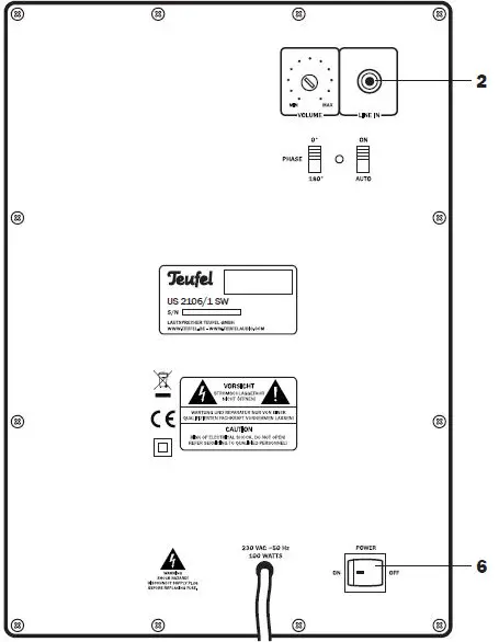Teufel US 2106-1 SW Active Subwoofer-7