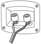 Teufel Theater 500 T 500S FR 16 Shelf Speaker User Manual - Turn the connector terminal