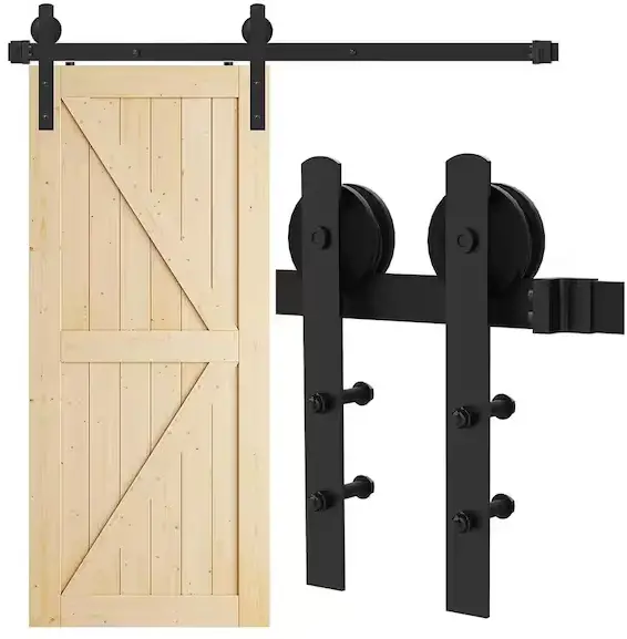 THE-HOME-DEPOT-MVGCZKH-I-Shaped-Sliding-Barn-Door-Track-and-Hardware-Kit-product-image