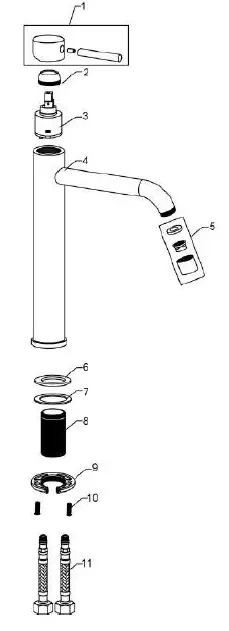 better bathrooms Arissa Mini, Mono Basin Mixer Tap 3