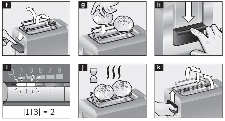 SIEMENS-TT86105-Compact-Toaster-Instruction-fig-3
