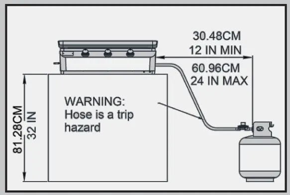 NEXGRILL 820-0063 3-Burner Portable Propane Gas Grill - Fig 1