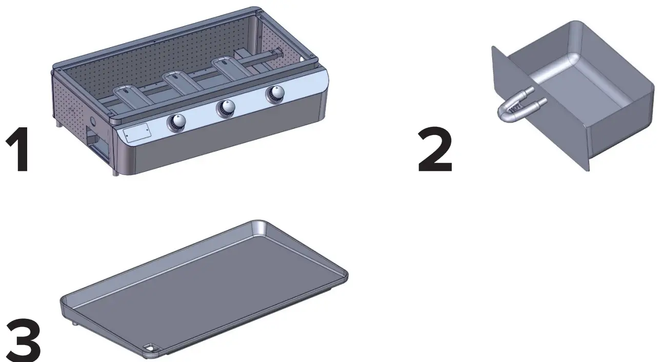 NEXGRILL 820-0063 3-Burner Portable Propane Gas Grill - Fig 2