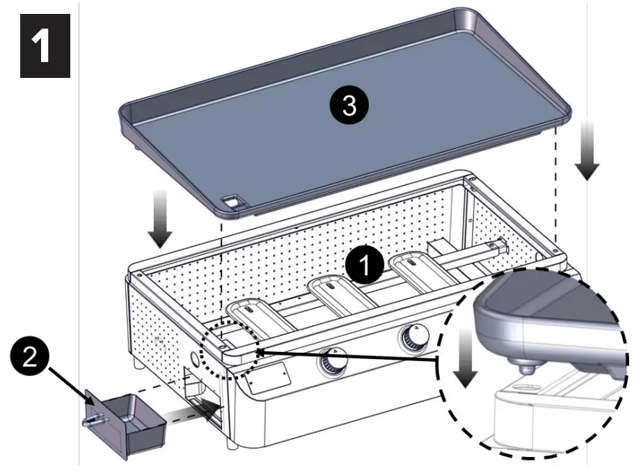 NEXGRILL 820-0063 3-Burner Portable Propane Gas Grill - Fig 3