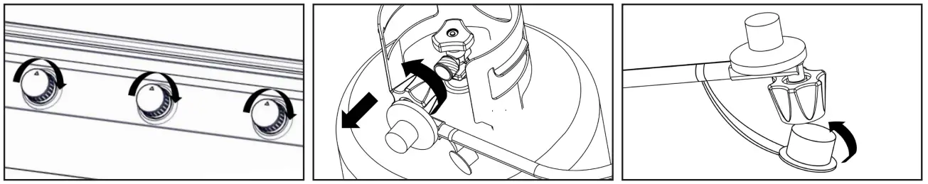 NEXGRILL 820-0063 3-Burner Portable Propane Gas Grill - Fig 6