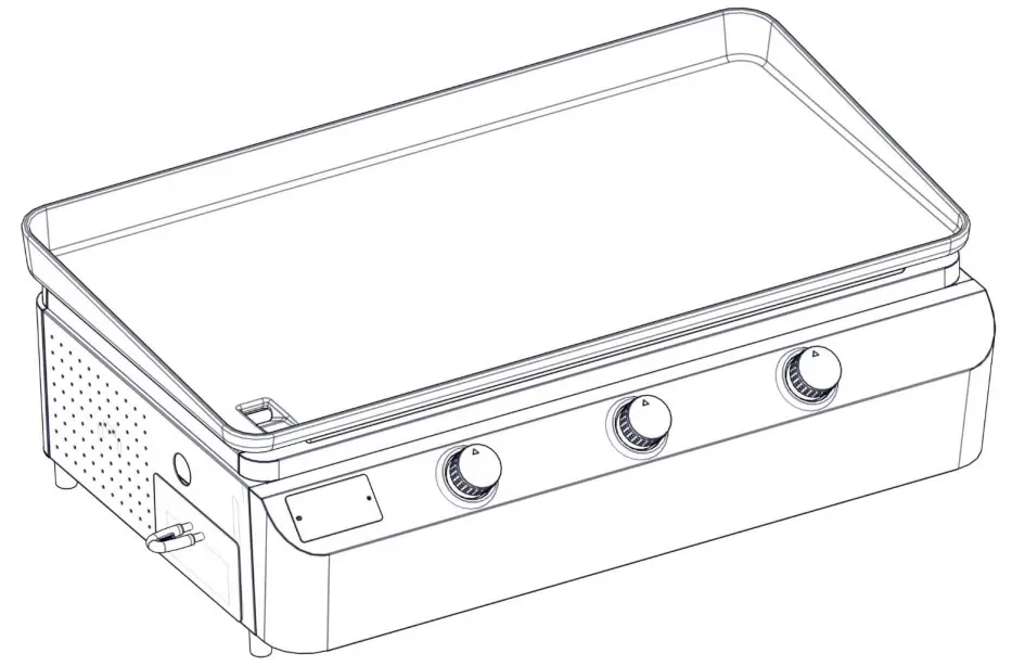 NEXGRILL 820-0063 3-Burner Portable Propane Gas Grill