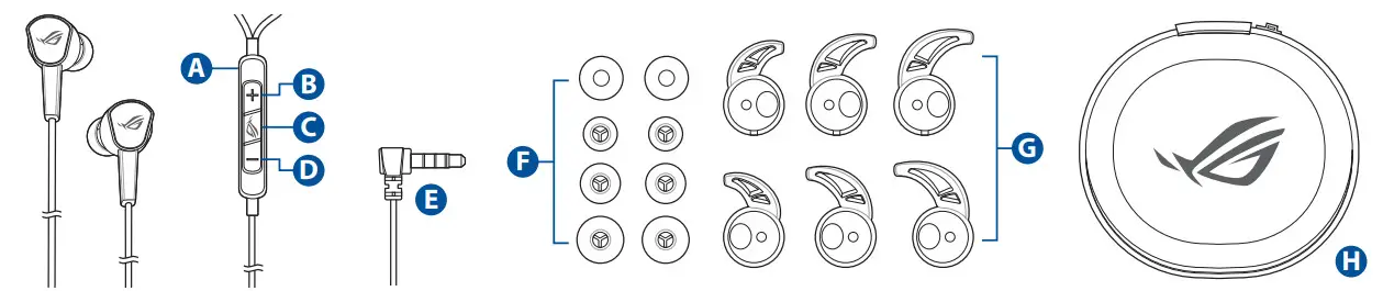 ASUS ROG Cetra II Core Gaming In-Ear Headphones - Overview