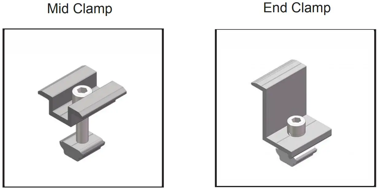 INSTALLING THE MODULE CLAMPS