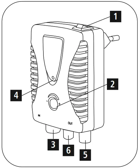 hama 00205228 CATV Amplifier - Overview