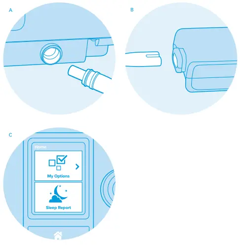 ResMed AirFit P10 mask - AirSense 10 AutoSet CPAP machine -- STEP 1