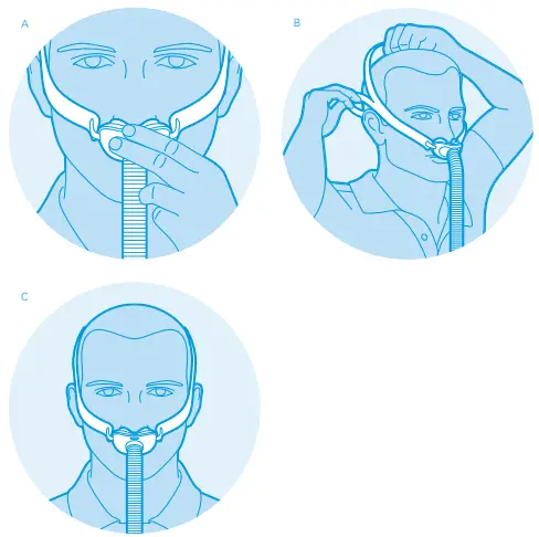 ResMed AirFit P10 mask - AirSense 10 AutoSet CPAP machine -- STEP 6