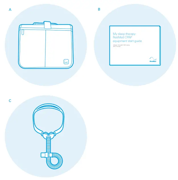 ResMed AirFit P10 mask - AirSense 10 AutoSet CPAP machine -- inside