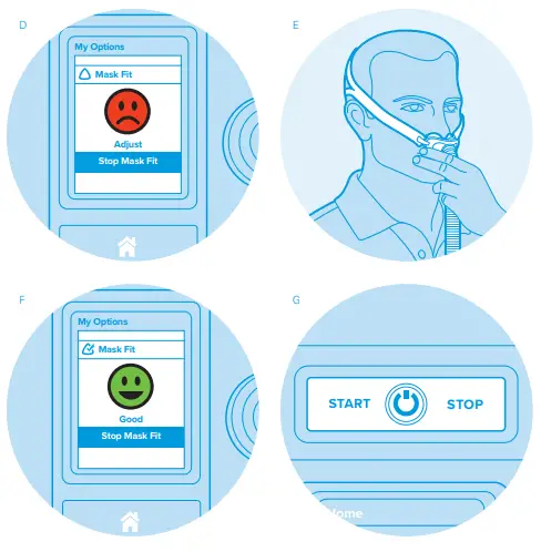 ResMed AirFit P10 mask - AirSense 10 AutoSet CPAP machine -- therapy